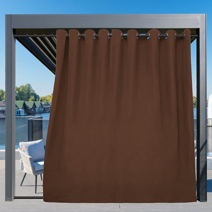 Easy-Going Outdoor Curtains for Patio 1 Panel, 150x84 inch, Weatherproof - Image 3