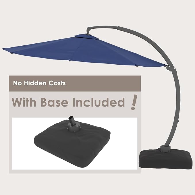 12FT All Aluminum Cantilever Patio Umbrella - Image 3