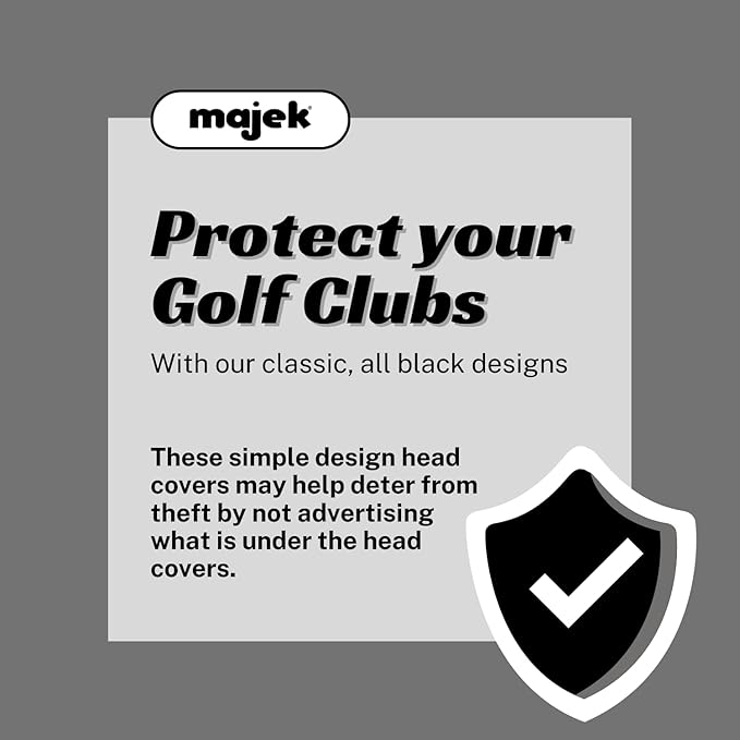 Black Golf Zipper Head Covers 3 5 7 Fairway Woods Headcovers Metal Neoprene Traditional Plain Protective Covers Fits All Fairway Clubs