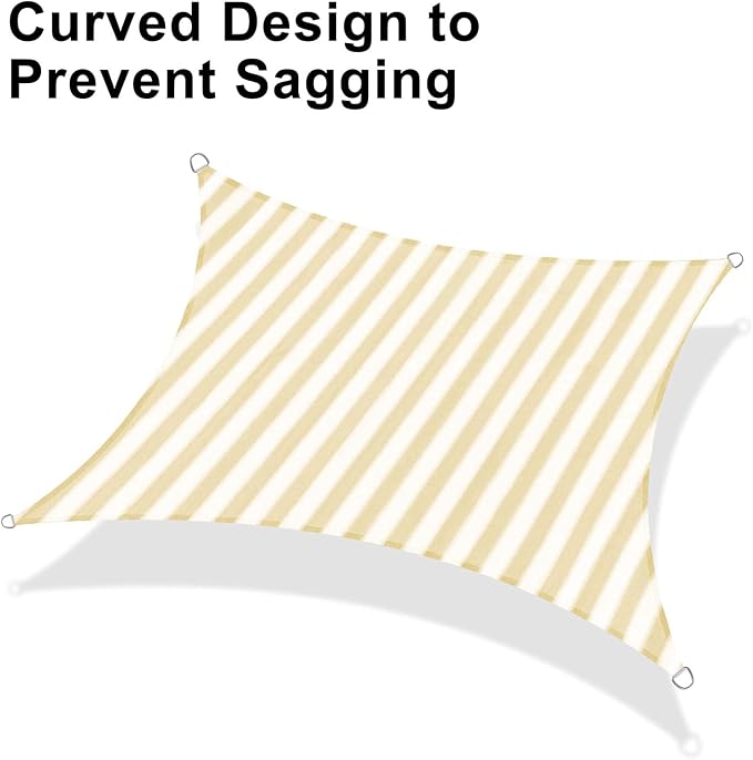 LOVE STORY 12' x 16' Rectangle Sun Shade Sail - Image 6