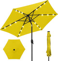 Best Choice Products 7.5ft Solar Umbrella LED Lighted Patio Umbrella, Table by Unknown