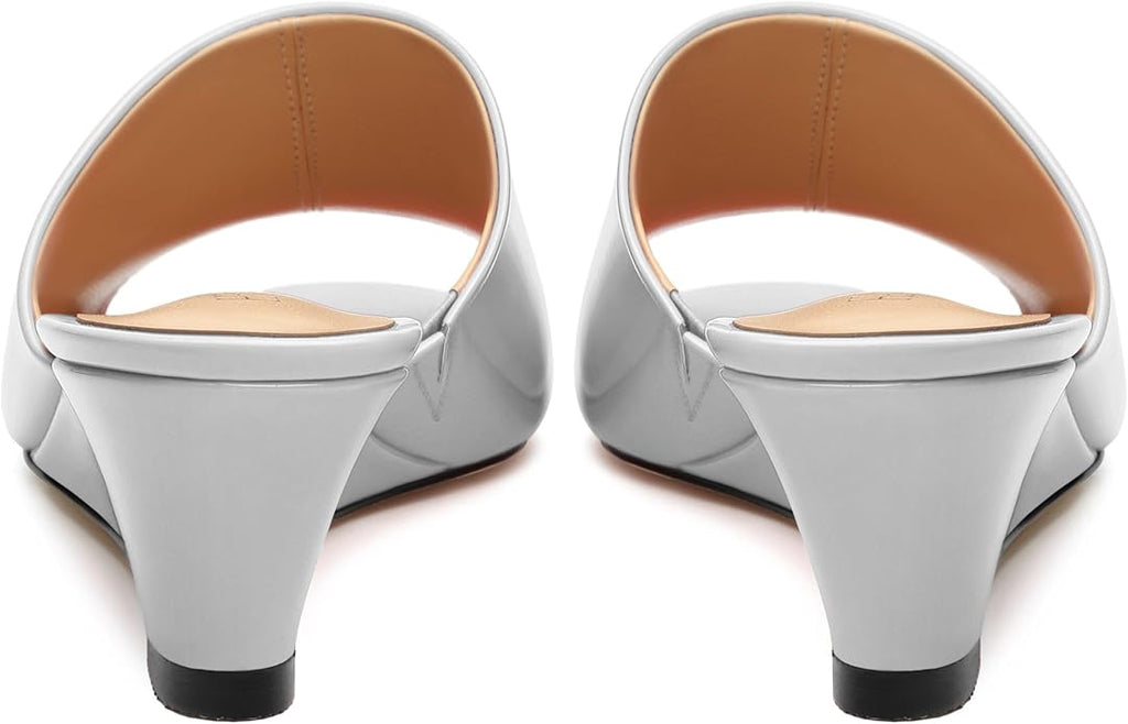 Wedge Sandals for Women Open Toe Wedge Heels Womens Matte High Heel Sandal Round Toe Heeled Wedge Sandals Slip on Casual shoes 2 inch