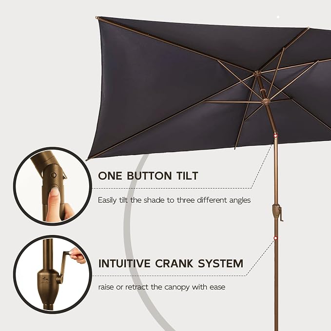 Abba Patio 6.5FT Outdoor Patio Umbrella Outdoor Table Umbrella - Image 2