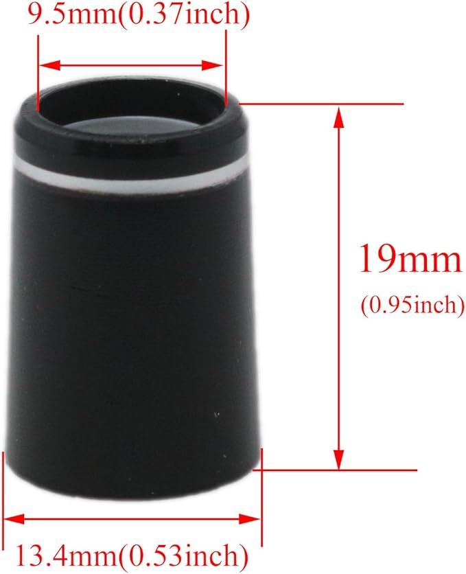 yukata Black Golf Ferrules Golf Club Ferrules Golf Ring Golf Tapered Ferrules 0.335 Golf Club Parts for Most Brands of Irons 10PCS