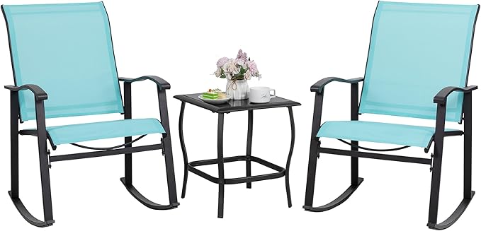 Shintenchi 3 Piece Rocking Bistro Set, Outdoor Furniture by Shintenchi%7CFurnitureMadeforRealLife