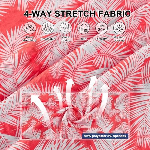 Mens Golf Shirt Short Sleeve Dry Fit Print Moisture Wicking Performance - Image 6