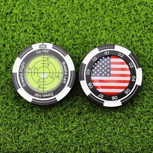 Golf Ball Marker with Bubble Level & Stencil - Image 3
