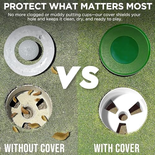 Golf Hole Cup Covers for Standard 4.25 in Cups Waterproof - Image 4