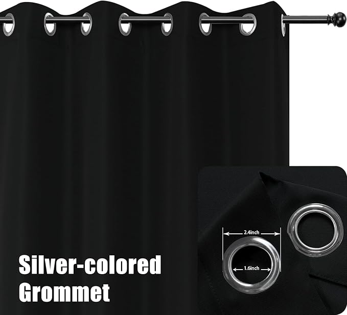 BONZER Outdoor Curtains for Patio Water Resistant | Heavy Privacy Light - Image 2