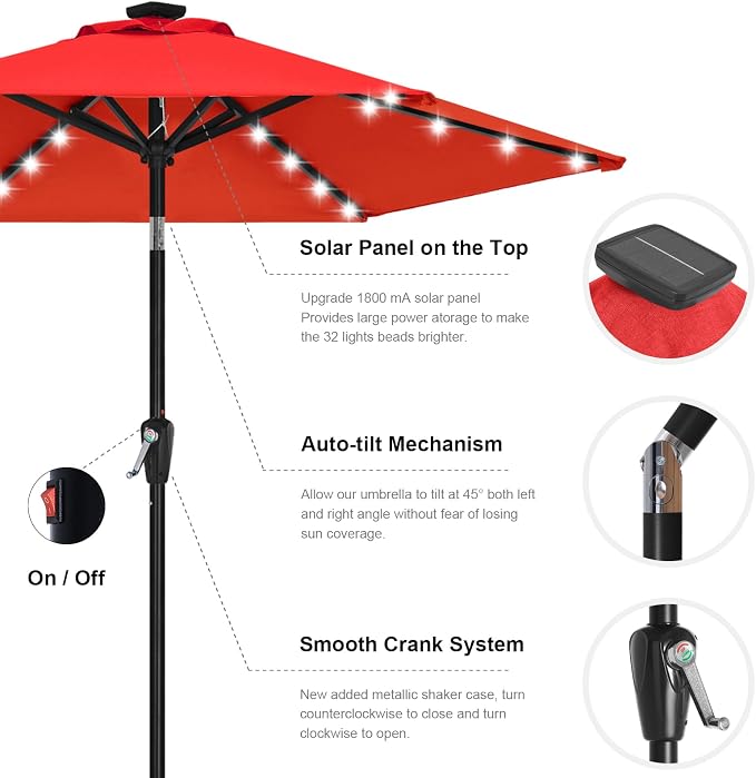 ABCCANOPY Solar Led Patio Umbrella - Image 8