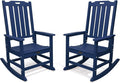 THOEOE Outdoor Rocking Chairs Set of 2, Oversized Patio Rocking Chair | HDPE by THOEOE