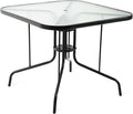 Patio Dining Table for 4 with Umbrella Hole | Outdoor 5 Piece Dining Set 36" x by Villeston