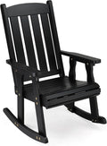 VINGLI Outdoor Rocking Chair, Heavy Duty 600 LBS Wooden Rocker, Weatherproof by VINGLI
