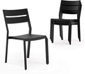 Pellebant Aluminum Stackable Outdoor Patio Dining Chairs Set of 4 | Outdoor by Pellebant