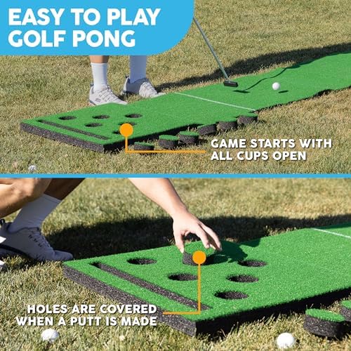 MD Sports Big Sky Putting Green Golf Training Games Pong Style - Image 3