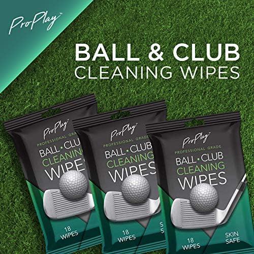 ProPlay Ball & Club Cleaning Wipes | Powerful Cleaner Removes Dirt, and Sand | - Image 2