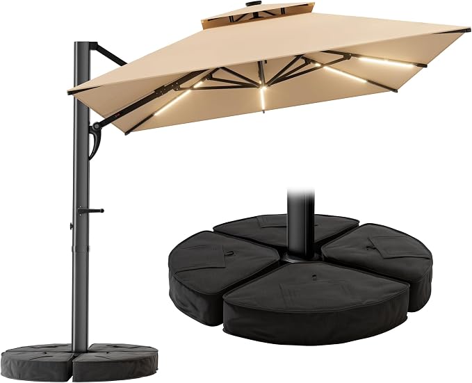Rectangular Patio Umbrella by HOMSHADE