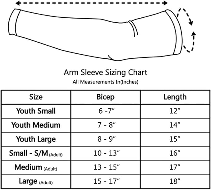 UV Sun Protection Arm Sleeves Compression Sports Cooling Sleeves for Gardening Basketball Football Golf Cycling