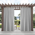EXCLUSIVE HOME Cabana Solid Indoor/Outdoor Light Filtering Hook-and-Loop Tab by TownCountryLiving