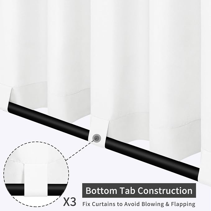 Easy-Going Outdoor Patio Curtains 2 Panels, 54x96 inch, Porch and Pergola - Image 3