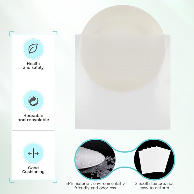 320 pcs Moving Packaging Supplies, 260 Cushioning Foam Pouches and Sheets, 4 Sizes (16x12", 12x12", 12x7.8", 7.8x7.8") with 60 Fragile Stickers, Cushion Foam Pouch for Moving, Packaging, Storage.