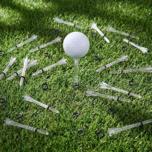100 Pcs 4 Prong Anti-Slip Golf Tees 3-1/4" Adjustable Plastic Golf Tees - Image 2