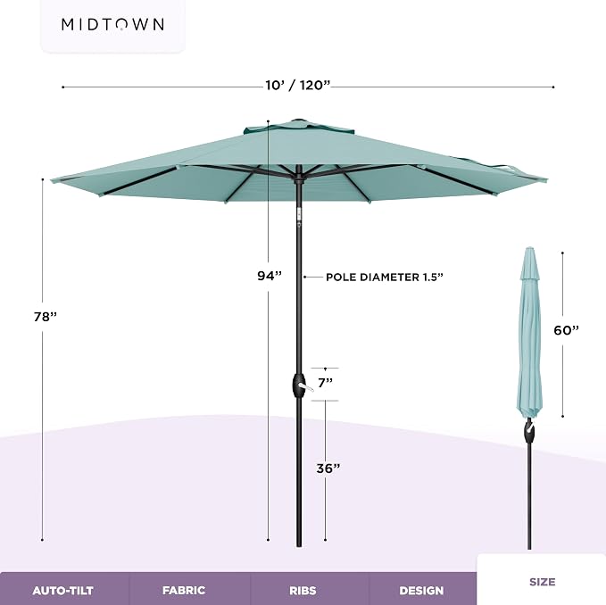 Midtown Umbrellas – The Swilt 8 Ft Patio Umbrellas - Image 6