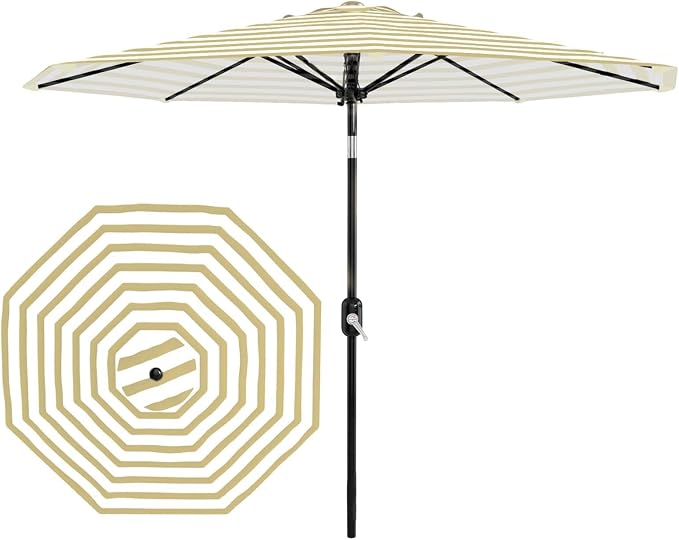 GarveeLife 9FT Patio Umbrella Outdoor, Market Umbrella, Table Umbrella by GarveeLife