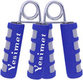 2 Pack Hand Grip Strengthener Set, Forearm Exerciser, Finger Gripper, Grip Strength Trainer, Hand Grip- Soft Foam Hand Exercise for Quickly Increasing Wrist Forearm and Finger Strength
