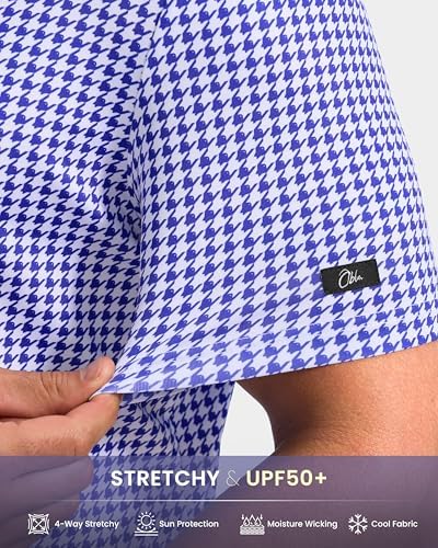 Obla Men's Golf Shirt Short Sleeve Dry Fit Collared Polo Shirts - Image 5