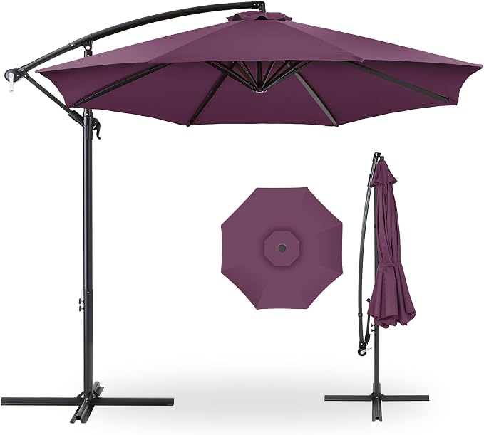 Best Choice Products 10ft Offset Cantilever Hanging Market Patio Umbrella by Unknown