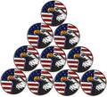 Lot of 10 Golf Ball Markers Assorted Patterns - Soft Enamel Technique