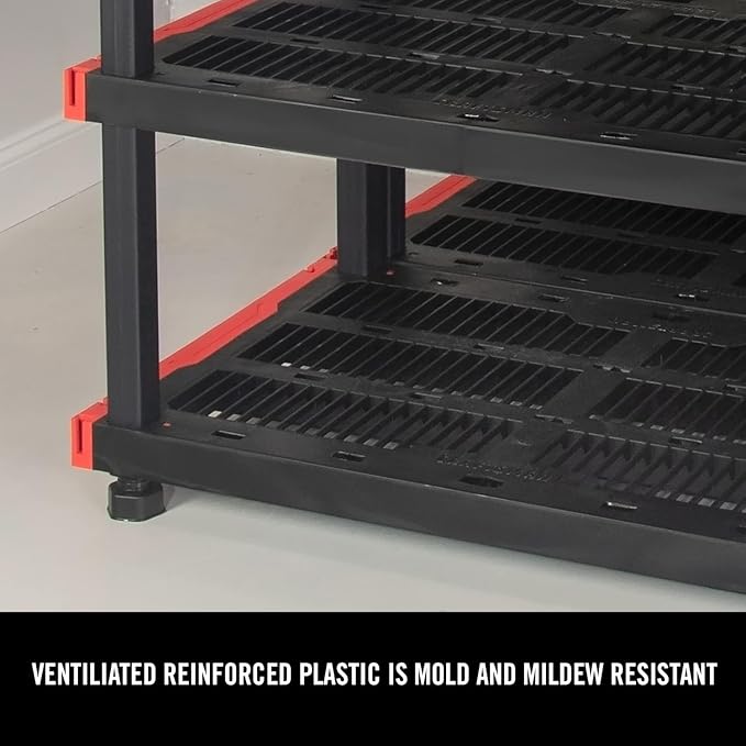 CX Craftsman 5-Tier Heavy Duty Plastic Storage Shelves, Garage Organization | - Image 8