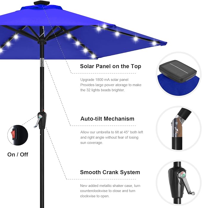 ABCCANOPY Solar Led Patio Umbrella - Image 7