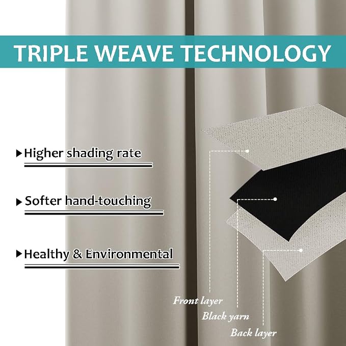 NICETOWN Natural Outdoor Curtains - Image 4