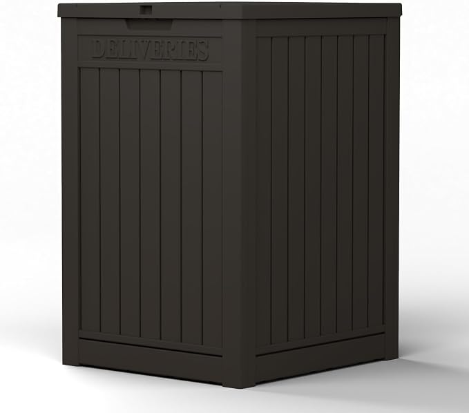55 Gallon Package Delivery Box for Outside, Weather Resistant UV Protection by KFY