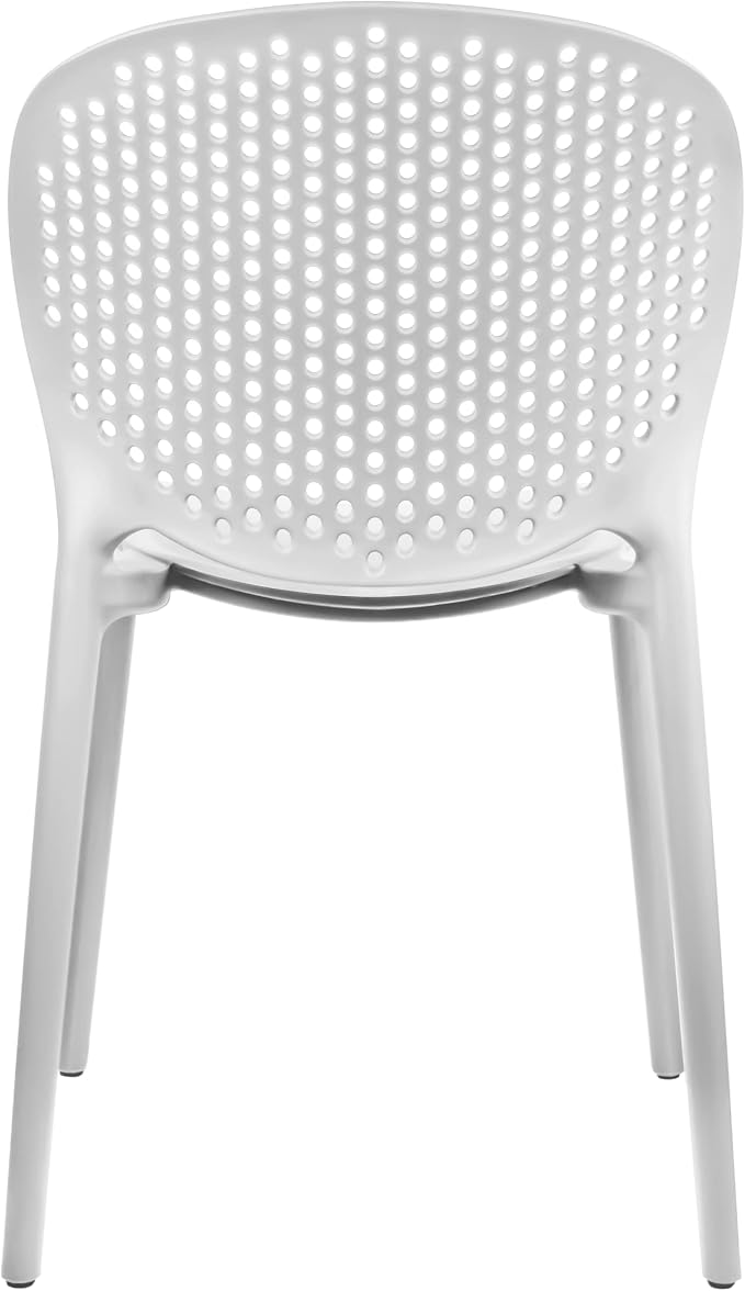 2xhome Set of 2 Patio Dining Chairs | Modern Stackable Outdoor Pool Side Chair - Image 10
