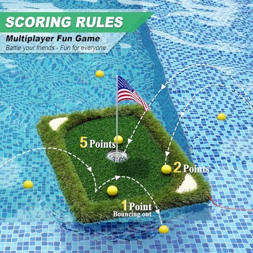 SENSECLUB Foldable Chipping Net & Floating Green, Indoor Golf Practice Chipping - Image 5