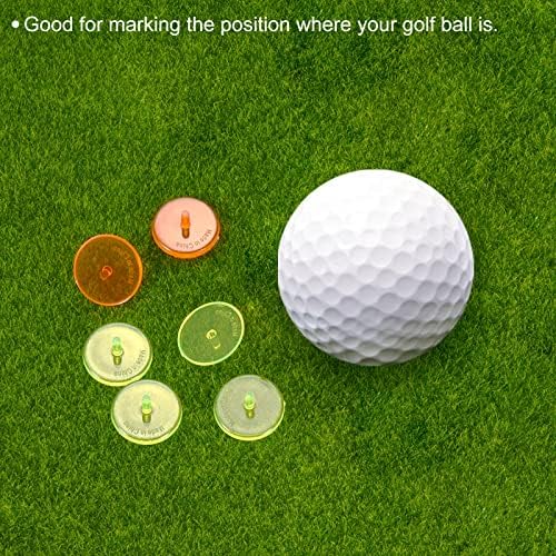 PATIKIL Golf Ball Marker, Pack Round Transparent Flat Position Mark Places - Image 5