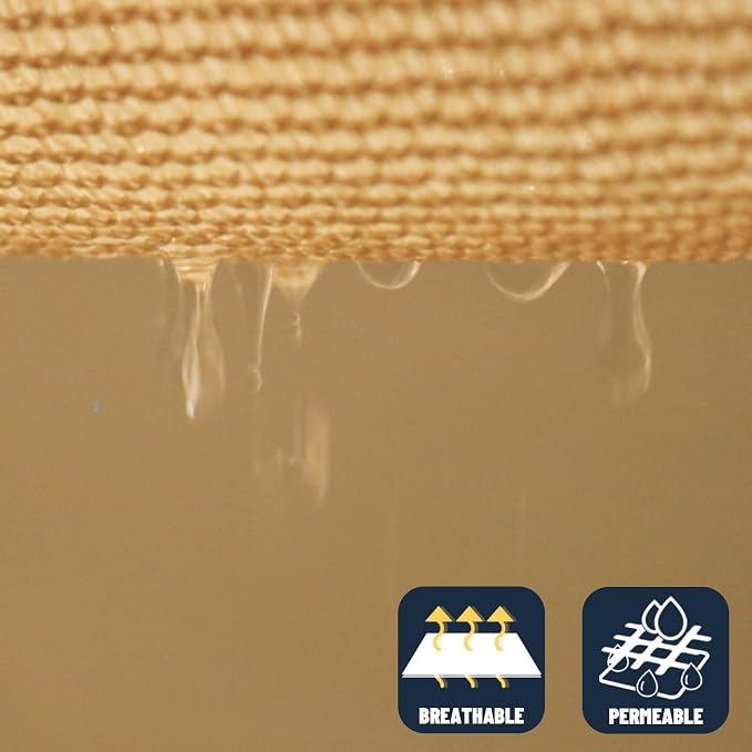 SUNNY GUARD Custom Size 17'x22'x22' Triangle Sand UV Block Sunshade - Image 5