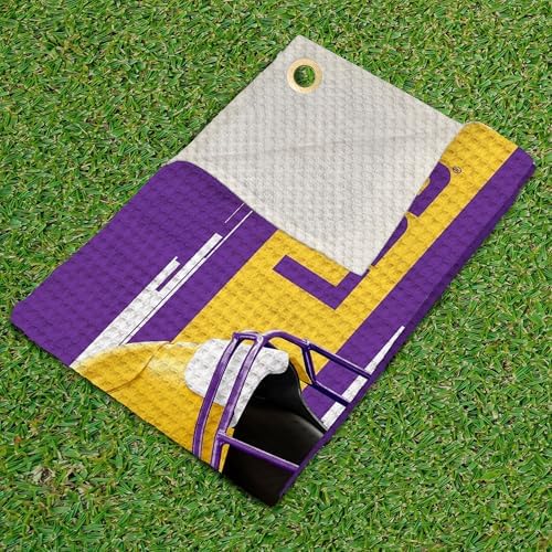 Northwest NCAA Golf Towel, Official Licensed Microfiber Waffle Fabric, - Image 2