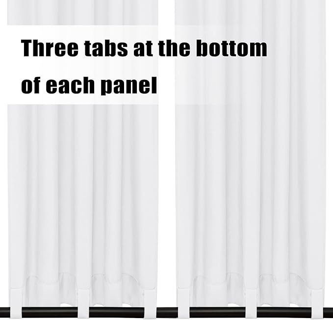 Easy-Going Outdoor Curtains for Patio 6 Panels, 54x96 inch, Weatherproof - Image 3