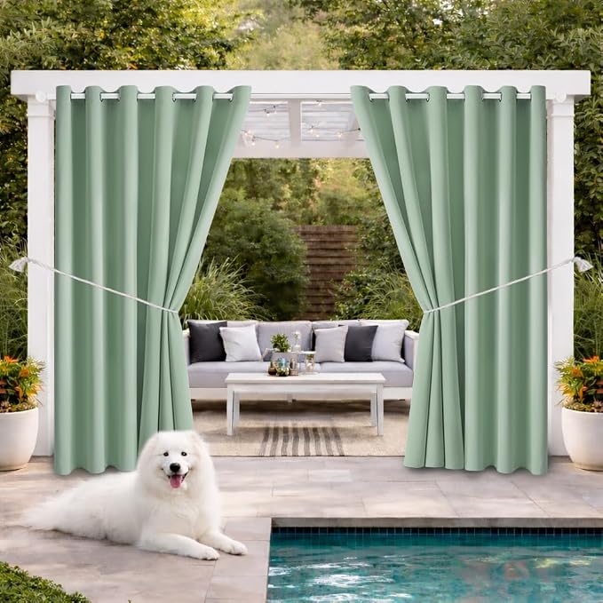 Waterproof Outdoor Curtain W84 x L84 by DivaenCamino