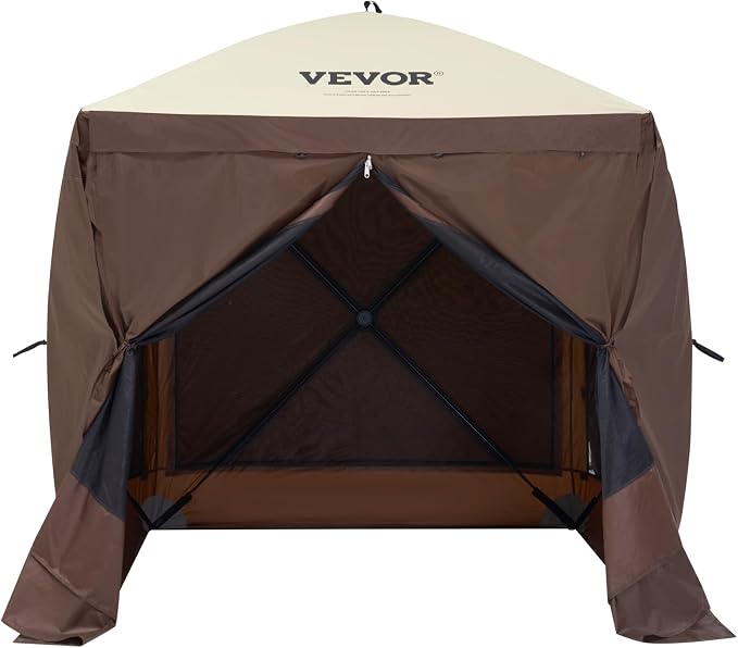 VEVOR Pop Up Gazebo Tent, 6 x 6 ft 4-Sided Screen Shelter - Image 4