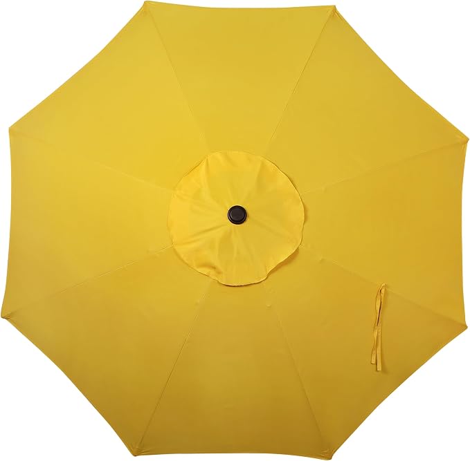 9' Outdoor Patio Umbrella, Outdoor Table Umbrella, Yard Umbrella, Market - Image 3