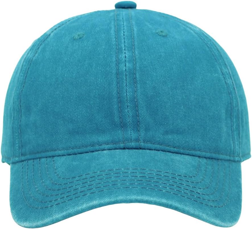 Vintage Washed Baseball Cap | Fits XL/XXL Heads | One Size | Adjustable Golf - Image 2