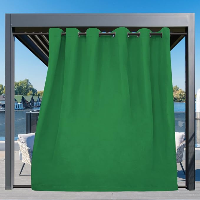 Easy-Going Outdoor Curtains for Patio 1 Panel, 110x96 inch, Weatherproof - Image 3