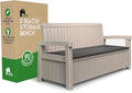 EconoHome 3 Seat Outdoor Storage Bench by EconoHome