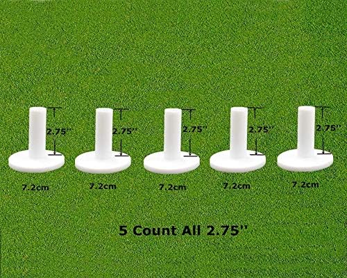 FINGER TEN Rubber Golf Tees for Mats 5 Pack by FINGERTENSport