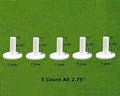 FINGER TEN Rubber Golf Tees for Mats 5 Pack by FINGERTENSport